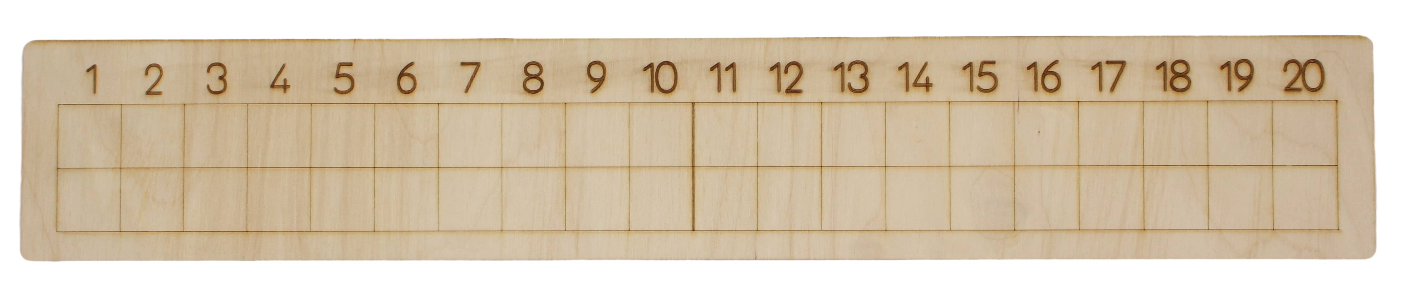 Tabulka na sčítání a odčítání do 20 (dřevěná tabulka)