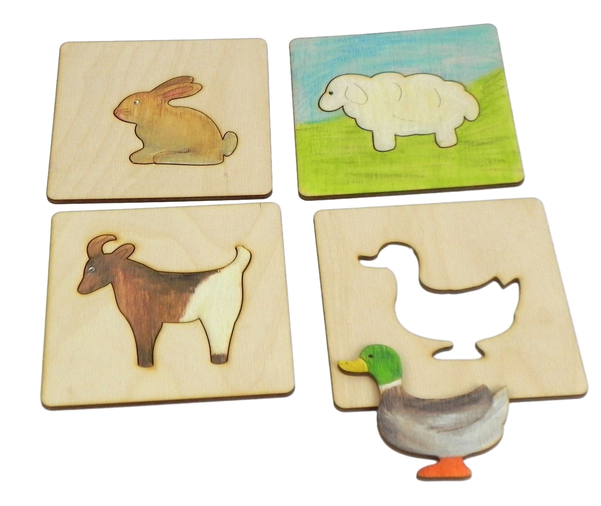 Obkreslovací šablonky Domácí zvířátka (české výroby s magnety)