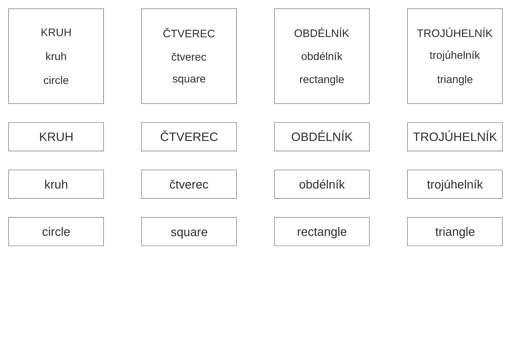 20 obrázků modrých tvarů