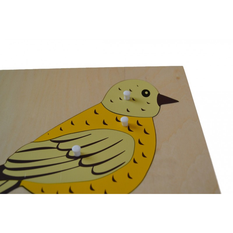 Dřevěné puzzle Pták