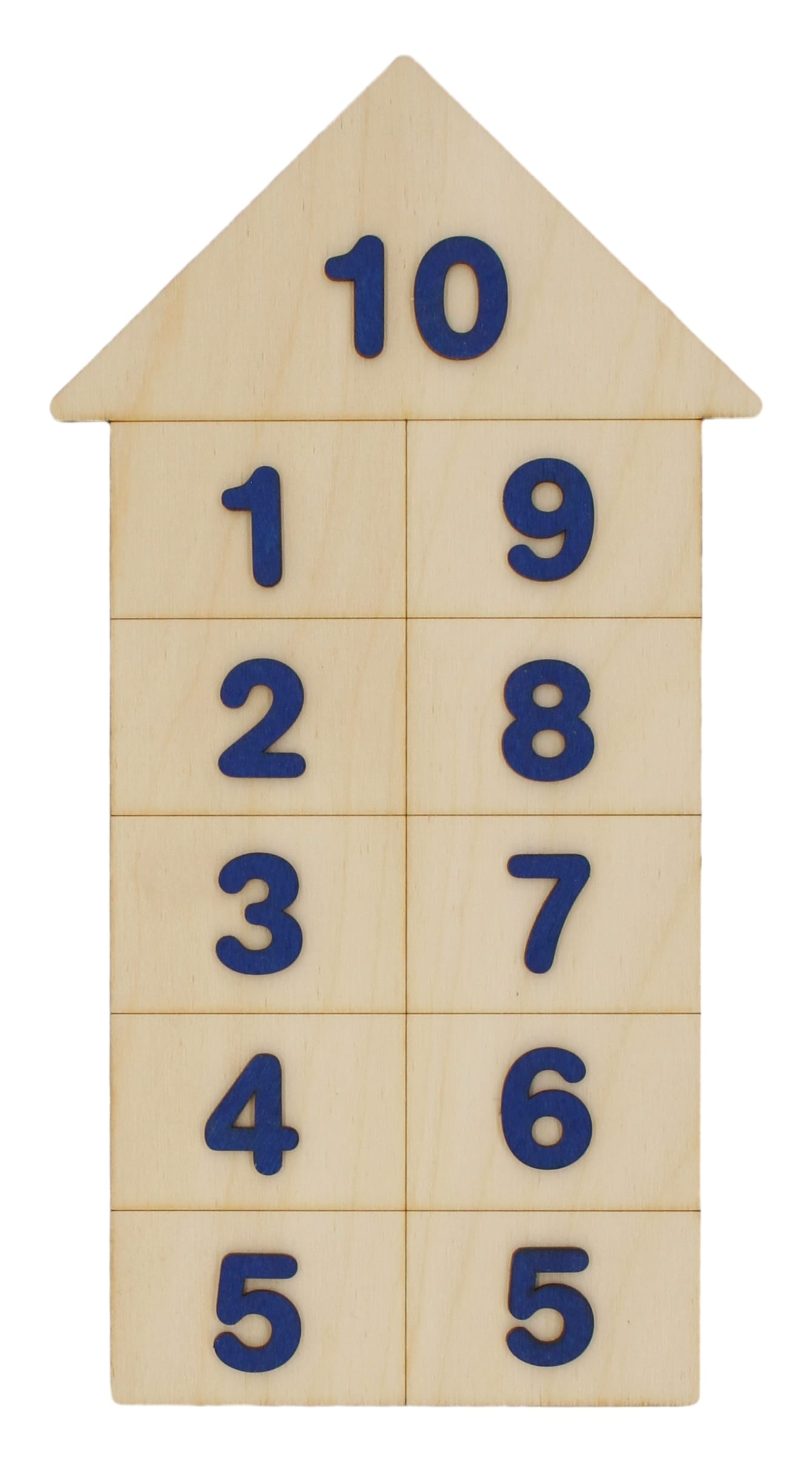 Počítací domečky se 2 sloupci