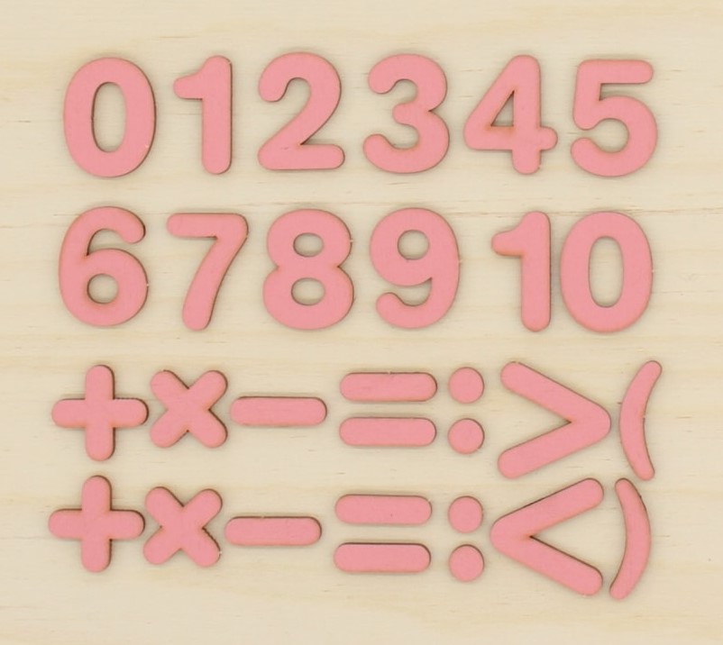 2 sady tmavě modrých čísel