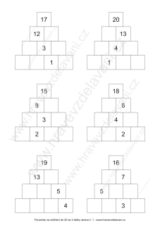 Pracovní listy na +- do 20