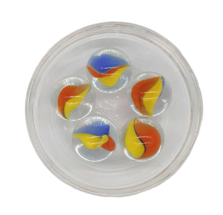 Duhové kuličky o průměru 16 mm (5 kusů)