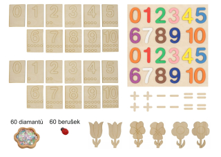 Počítání s diamanty a beruškami (0-10)