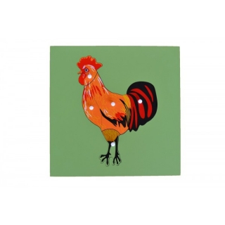 Dřevěné puzzle Kohout