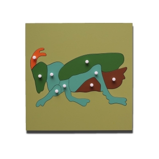Dřevěné puzzle Cvrček